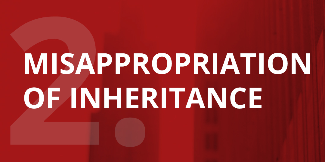 misappropriation of inheritance